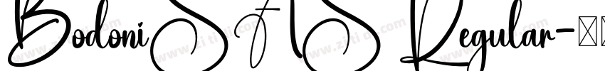 BodoniSAS Regular字体转换